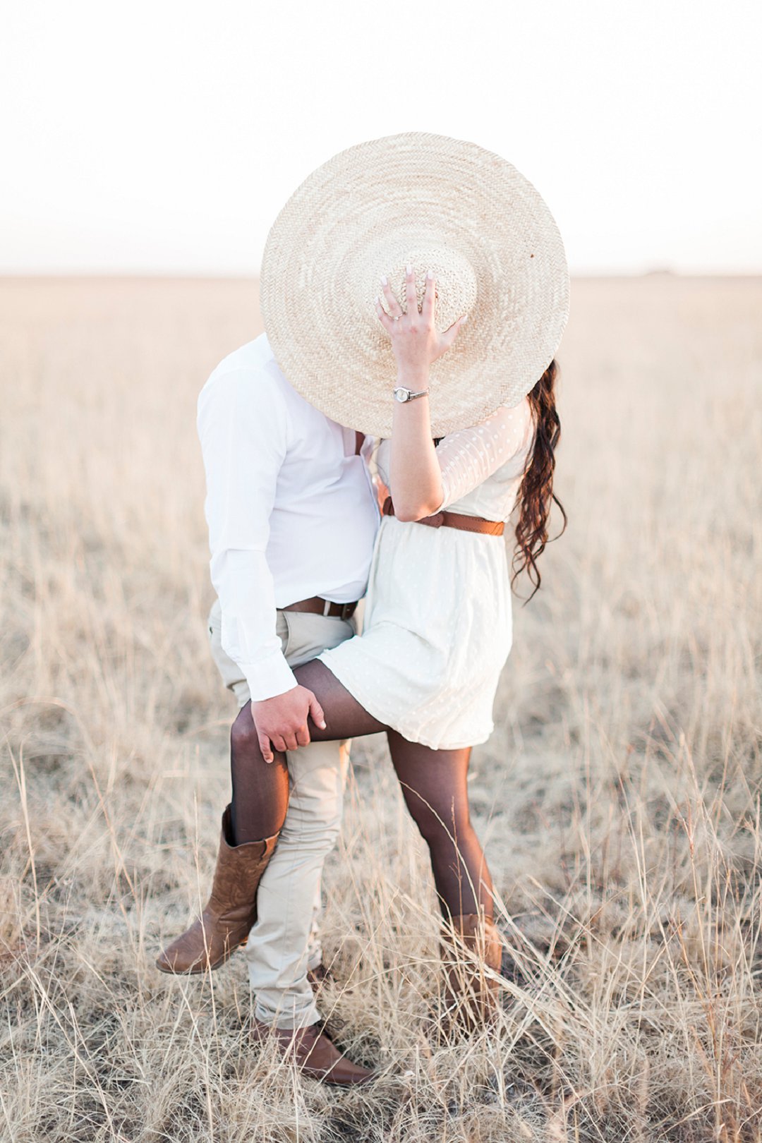 a safari themed engagement shoot