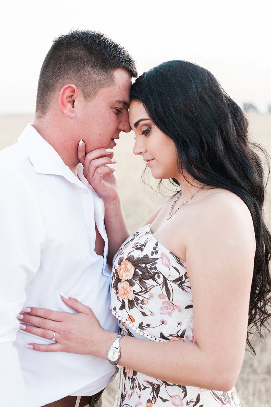 a safari themed engagement shoot