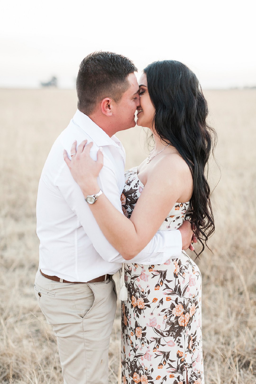 a safari themed engagement shoot