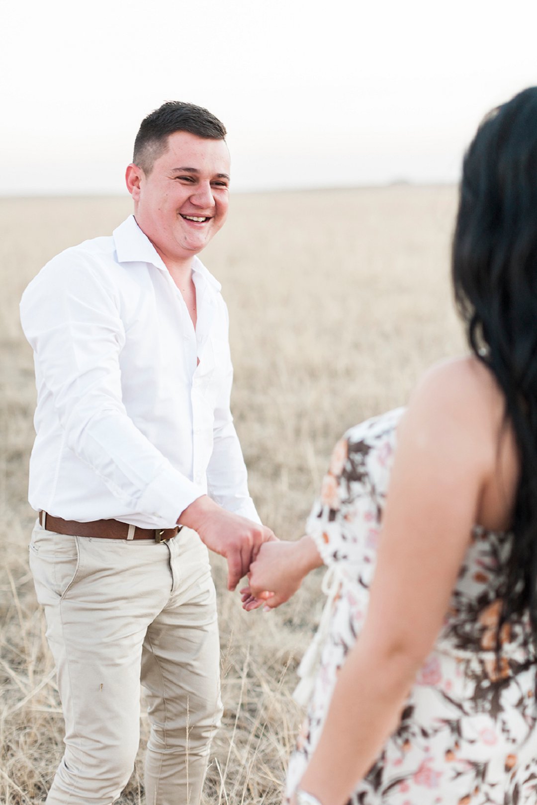 a safari themed engagement shoot
