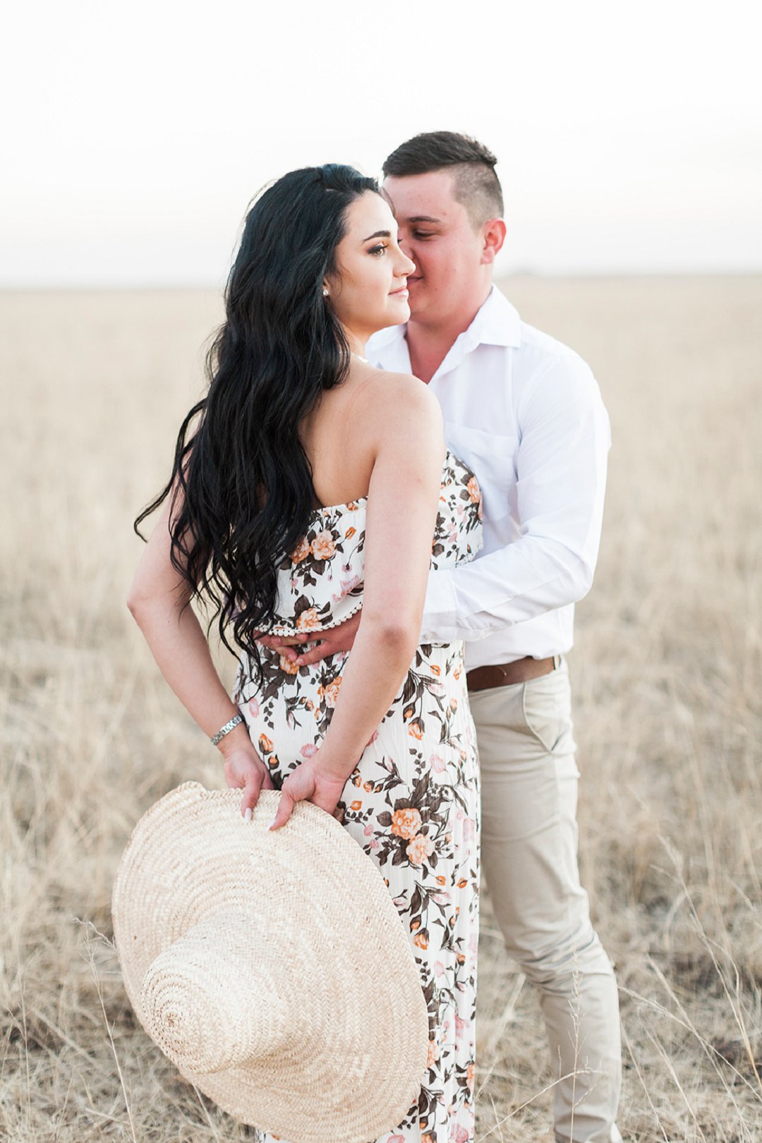 a safari themed engagement shoot