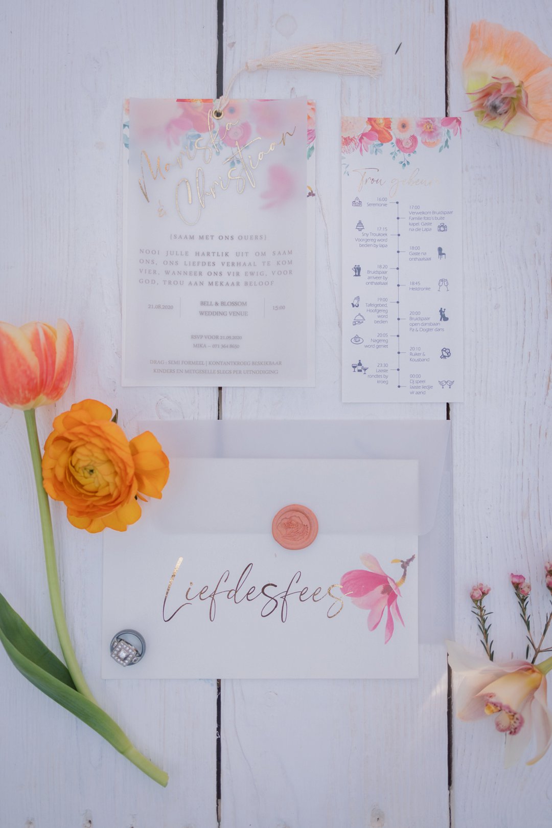 Coral inspired wedding inspiration