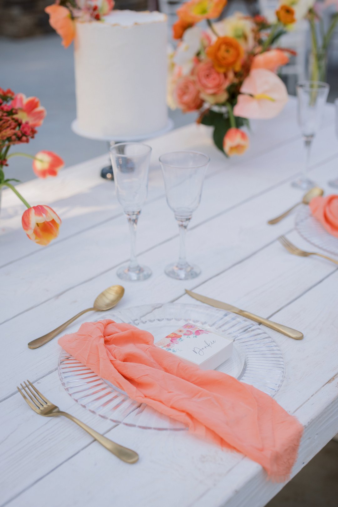 Coral inspired wedding inspiration