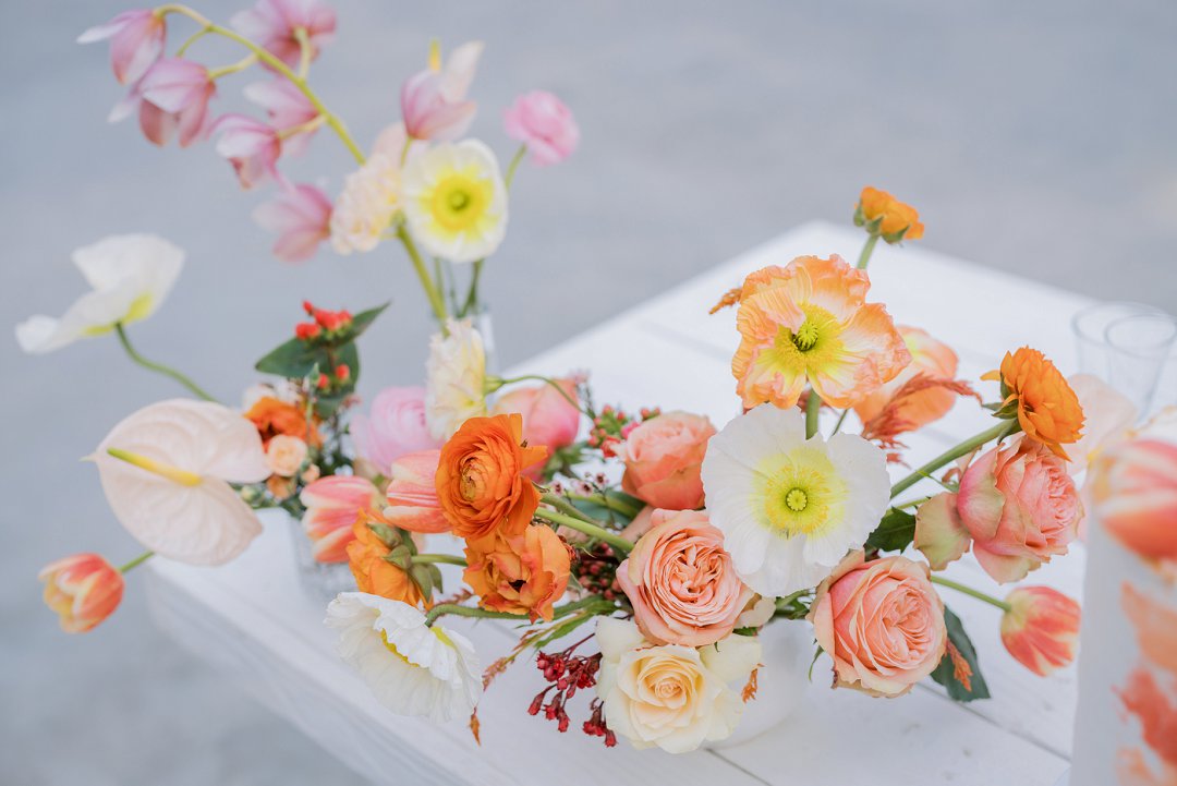 Coral inspired wedding inspiration