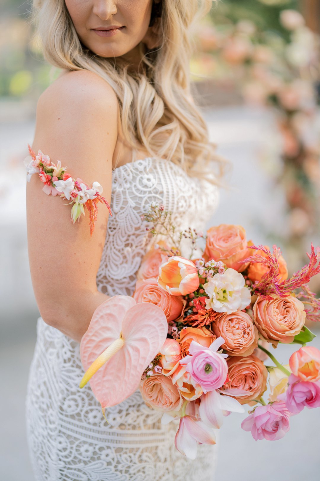 Coral inspired wedding inspiration