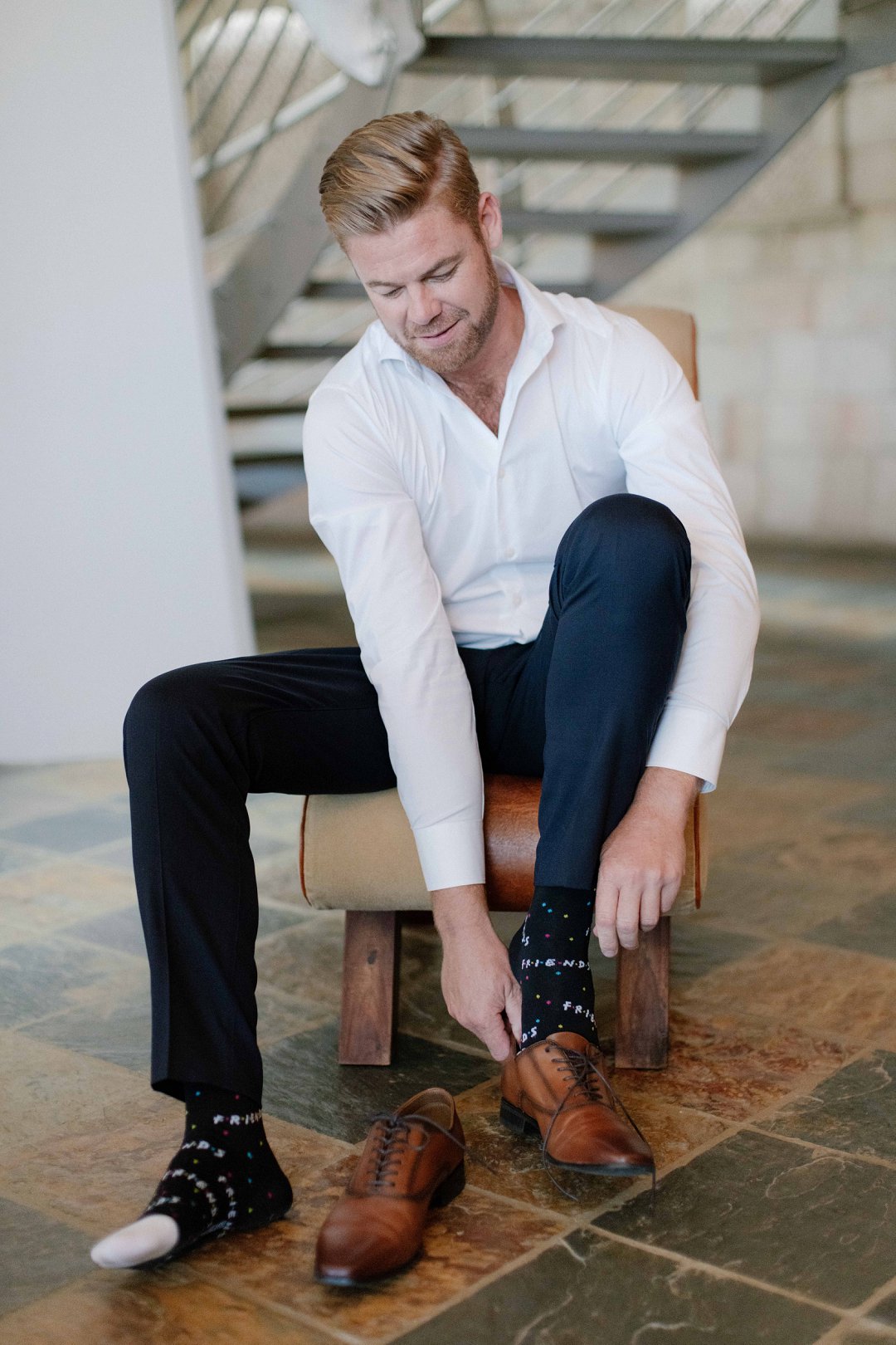 groom getting ready