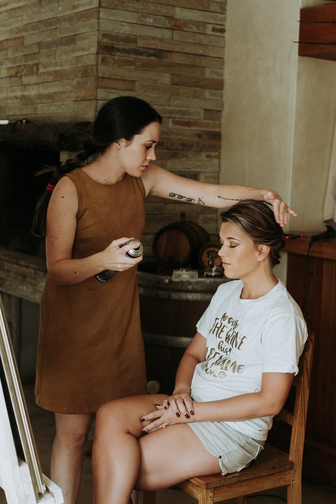 bride getting ready photos