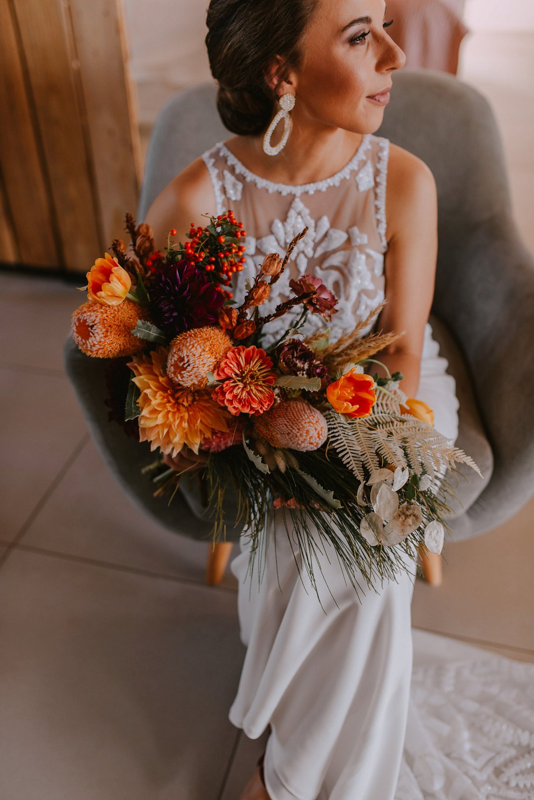 bride getting ready photos