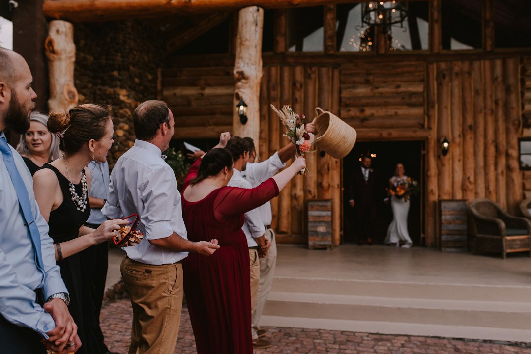 Confetti throwing