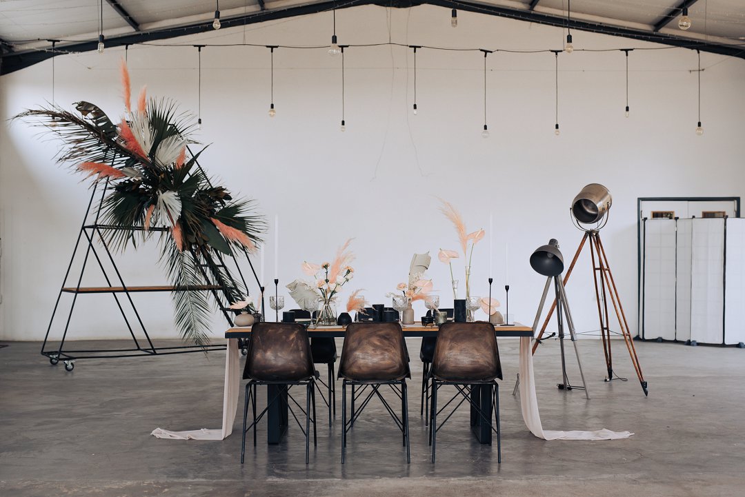 industrial wedding style shoot