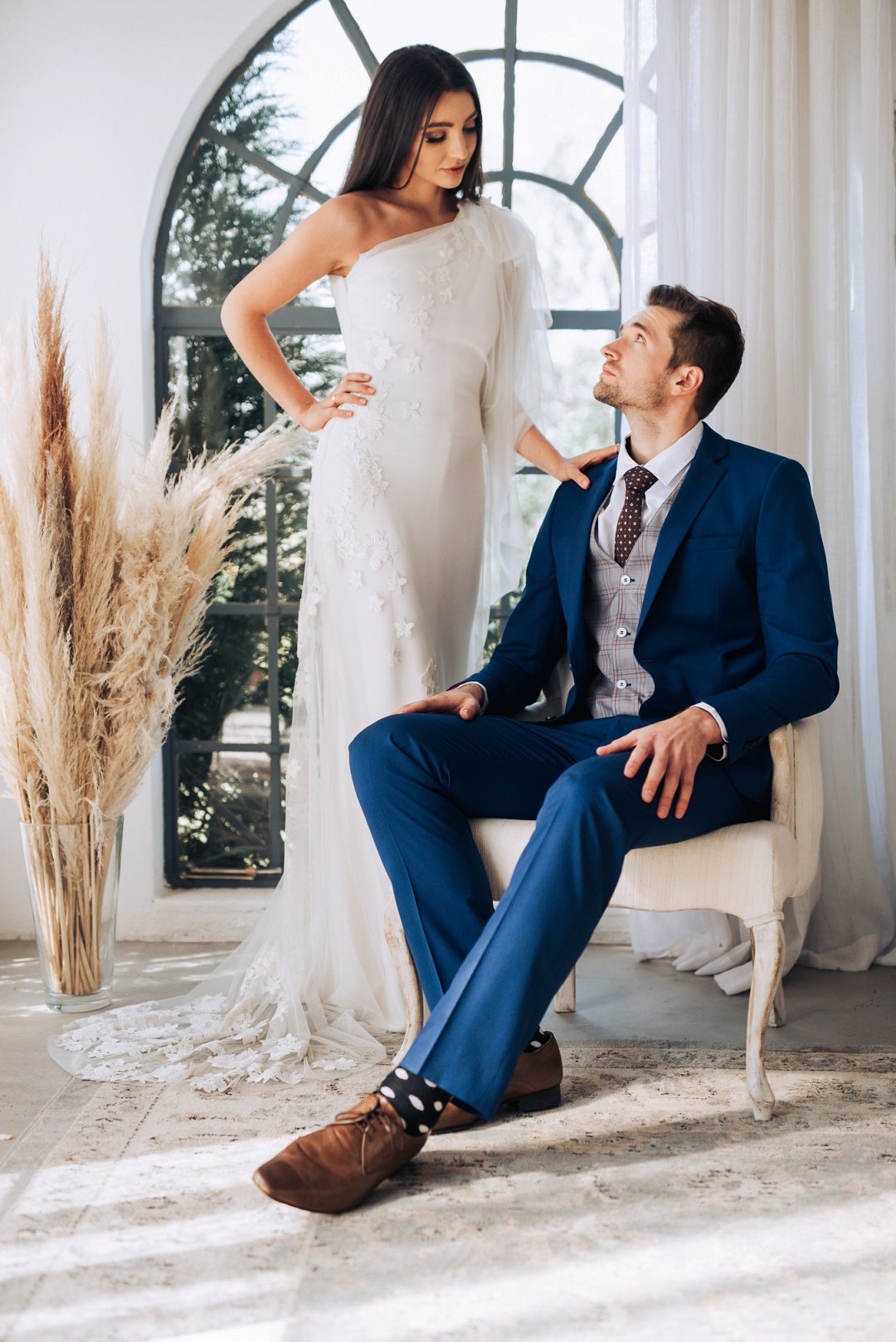 industrial wedding style shoot