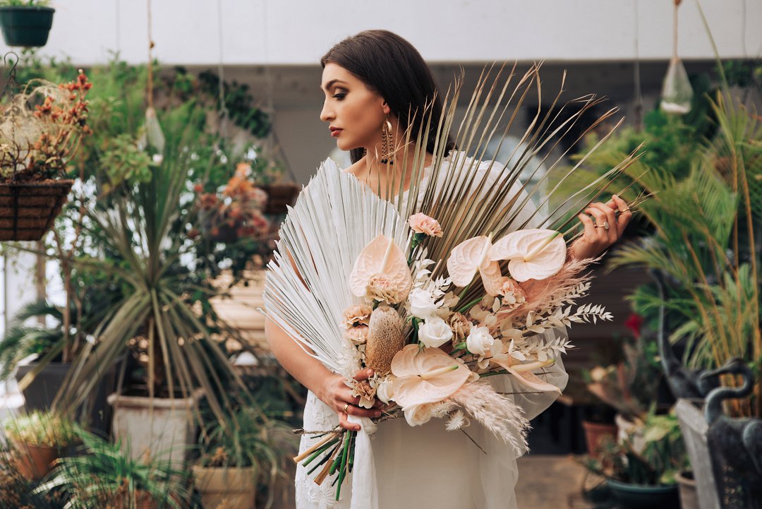 industrial wedding style shoot