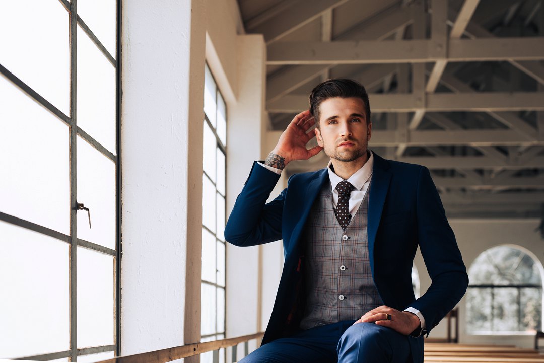 industrial wedding style shoot