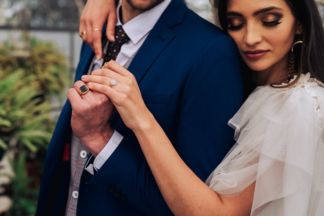 industrial wedding style shoot