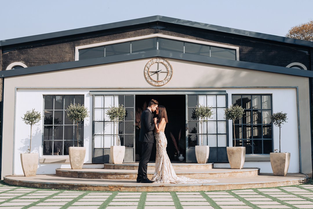 industrial wedding style shoot