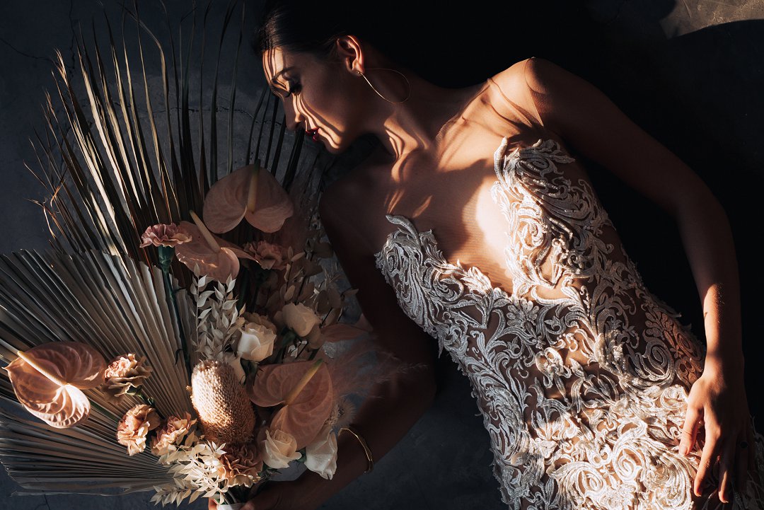 industrial wedding style shoot