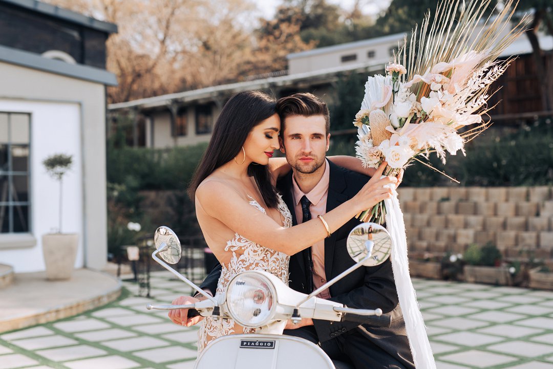 industrial wedding style shoot