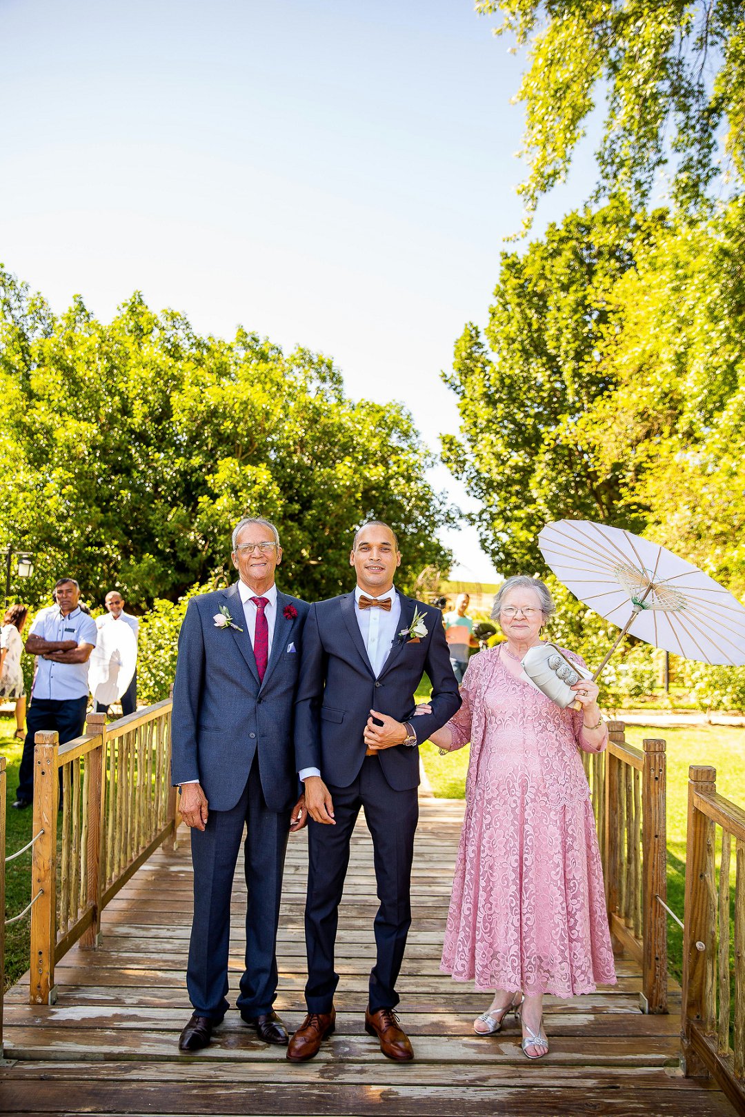 wedding ceremony at au de hex in Wellington Cape Town