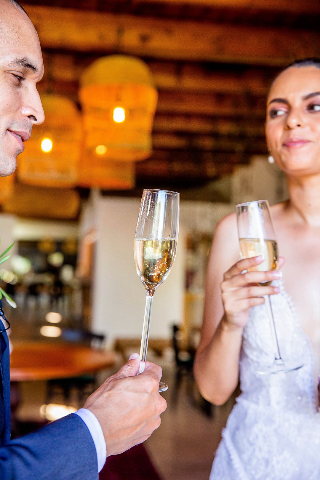 wedding ceremony at au de hex in Wellington Cape Town
