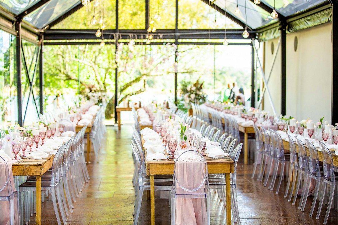glass venue at Au de Hax wedding venue in Wellington