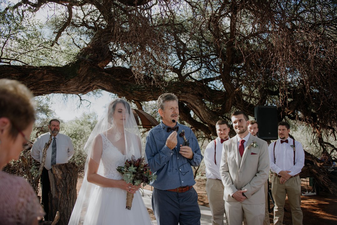 open air wedding chapel under a big tree