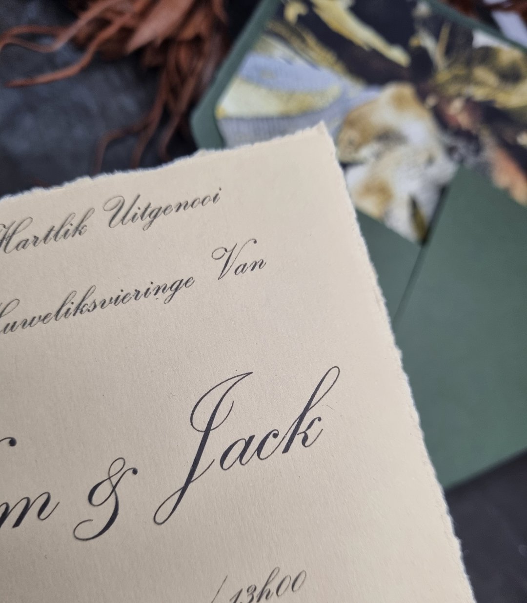 Franse Vintage Trou Uitnodiging Inspirasie