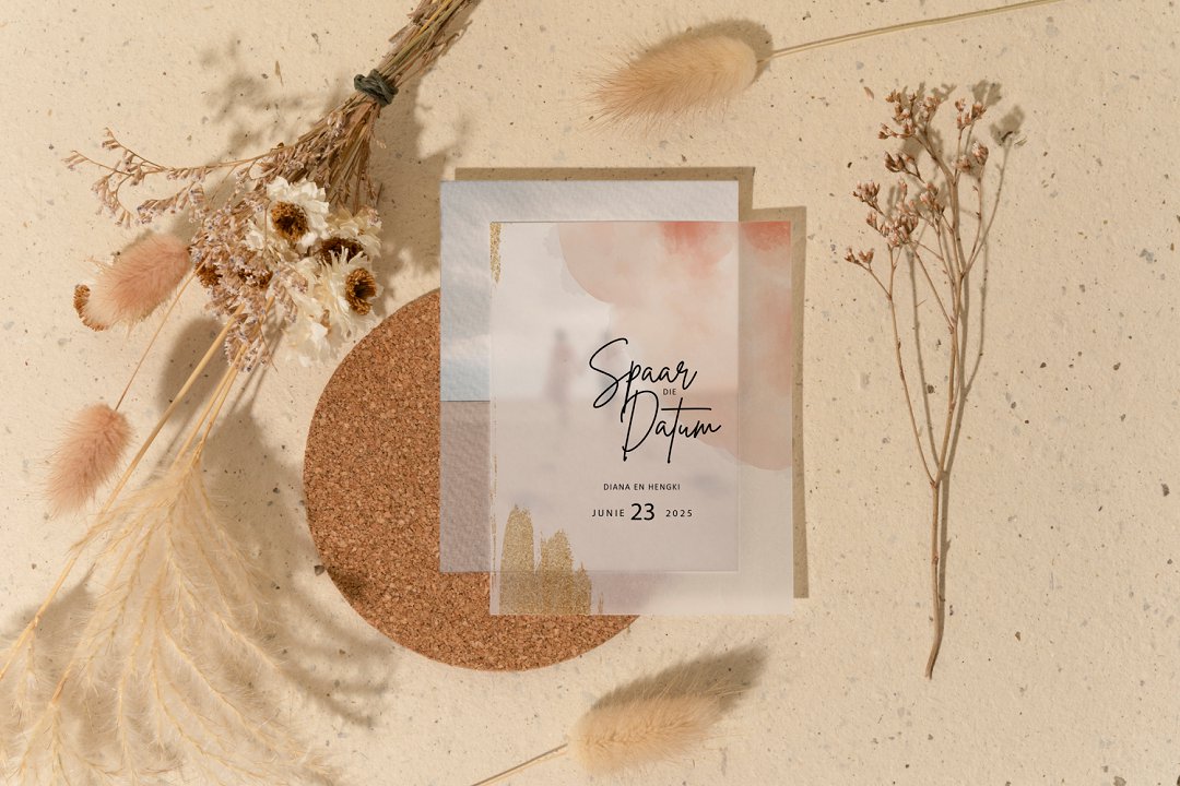 Moderne Foto Onthou die Datum Kaartjie