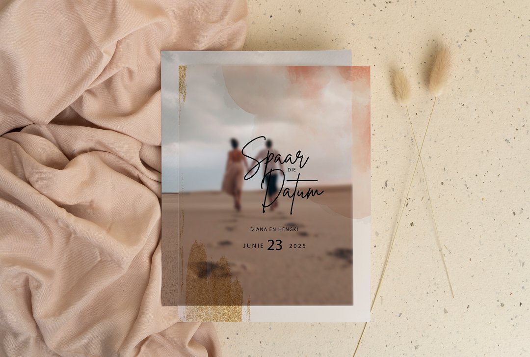 Moderne Foto Onthou die Datum Kaartjie