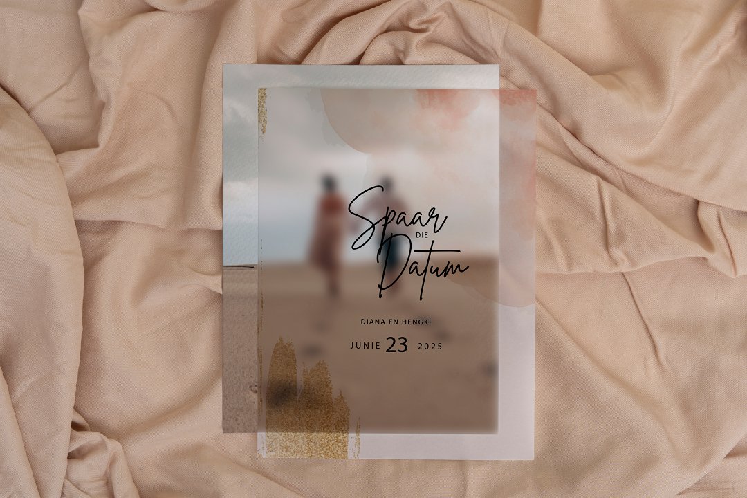 Moderne Foto Onthou die Datum Kaartjie